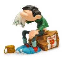 Figurine Gaston caisse fragile