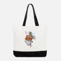 Grand Sac fourre-tout en coton Le Shizuku comix Martinique et Guadeloupe